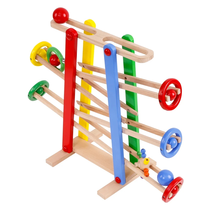 Good Quality Rolling boll Game for Girl and Boy Popular Cute Wooden boll Game Marble Runs Educational for Kids