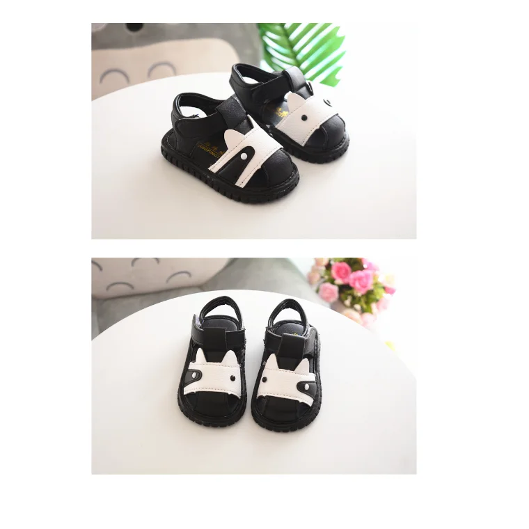 
 Летние Новые сандалии для мальчиков с вырезами детская повседневная обувь детские сандалии с мягкой подошвой  