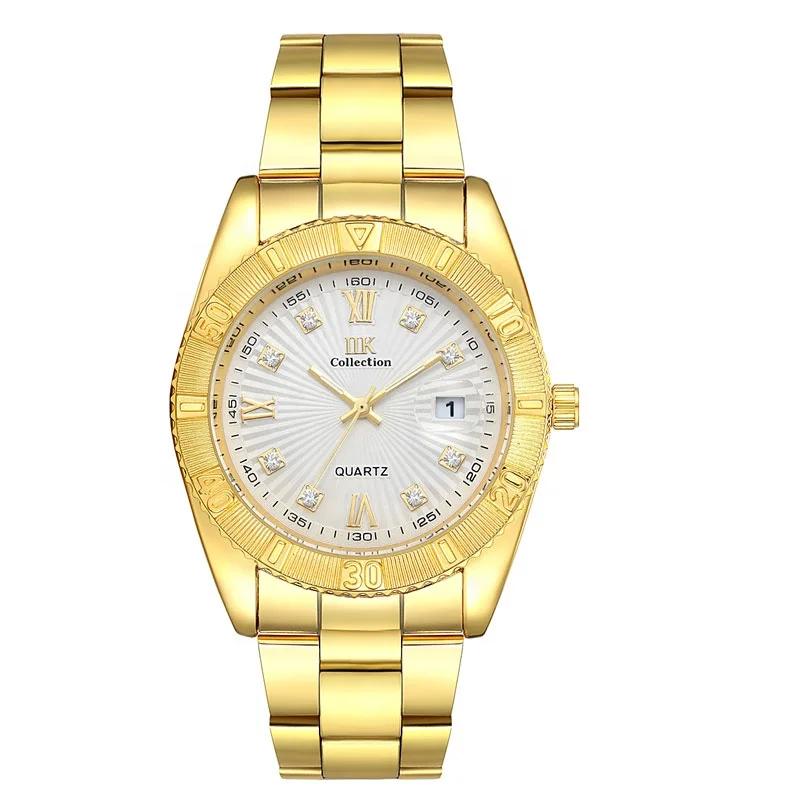 IIK GB918 Brand OEM Good Quality Quartz Movement Diamond Dial Luxury Men  Wristwatches