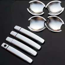 High Quality ABS Chrome Door Handle Cover + Cup Bowl For Nissan Qashqai 2007 2008 2009 2010 2011 Free Shipping
