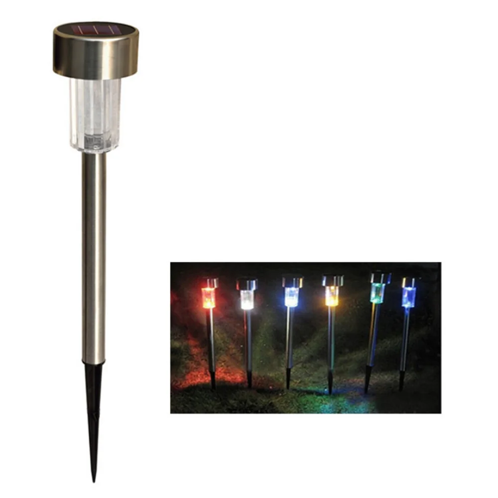 Портативный водонепроницаемый светодиодный светильник для газона на солнечной батарее RGB
