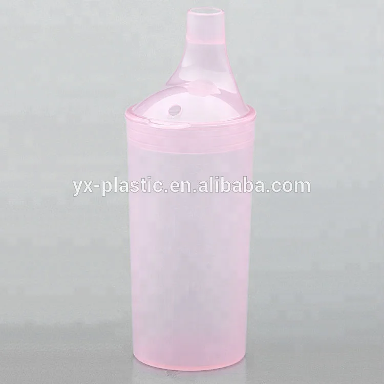 Детские Пластиковые Чашки sippy с соломинкой и ручкой двух