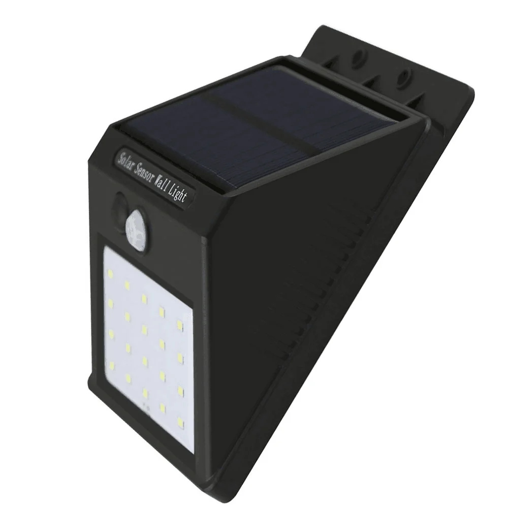 20 светодиодов, садовый солнечный светильник, Лампа безопасности, уличное освещение на солнечной батарее для дорожек, настенного забора