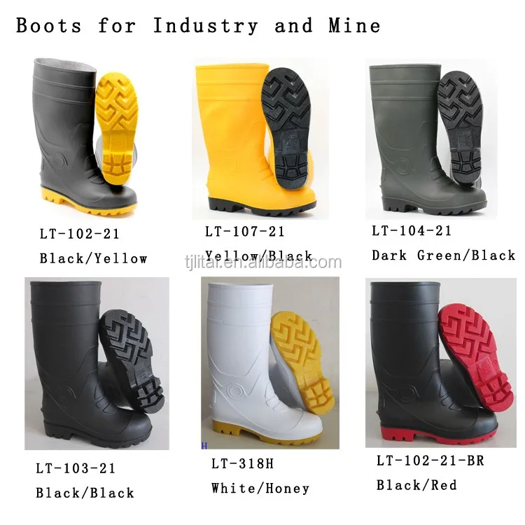 wholesale unisex snti-slip agriculture wellington pvc rain boots safety gum boots waterproof