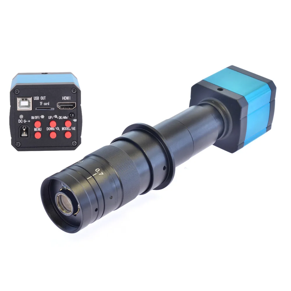 HDMI USB 1080P 21MP Industrial Microscope Camera 2K 100-240V C-Mount Video Camera US Plug Nobrand Microscope Camera 
