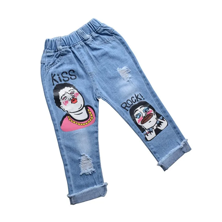 Hao Baby Nuova Ragazza Estiva Per Bambini Dai Tre Ai Nove Anni Bambino  Stretto Nove Minuti Di Pantaloni Tipo Di Jeans - Buy Del Bambino Del Nuovo  Di Estate Della Ragazza Dei