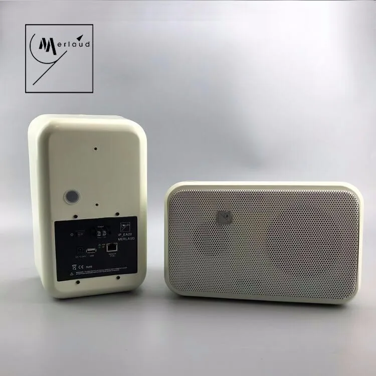 ABS TCP IP POE Box Timer Background Music Speaker