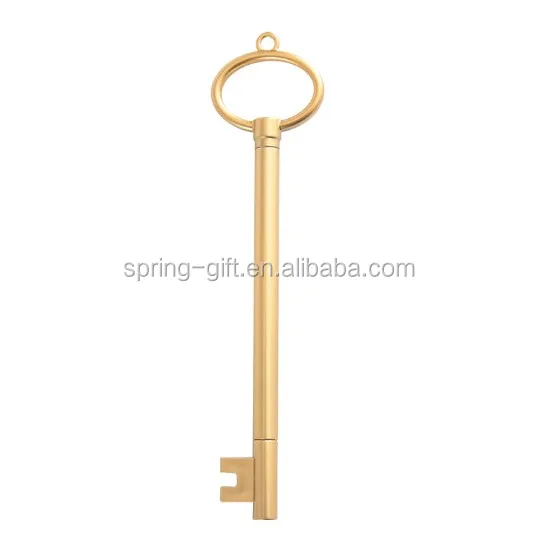 
 Promotion gift Creative Novelty Cute Key Shaped Black Ink Gel Pen for School Office Supplies Gift Ball point pens  