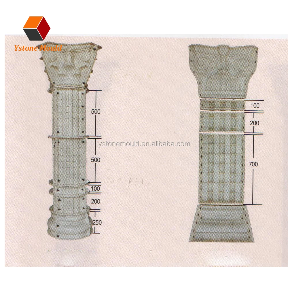 
 Форма для бетона с римскими колоннами  Римская колонна для бетона