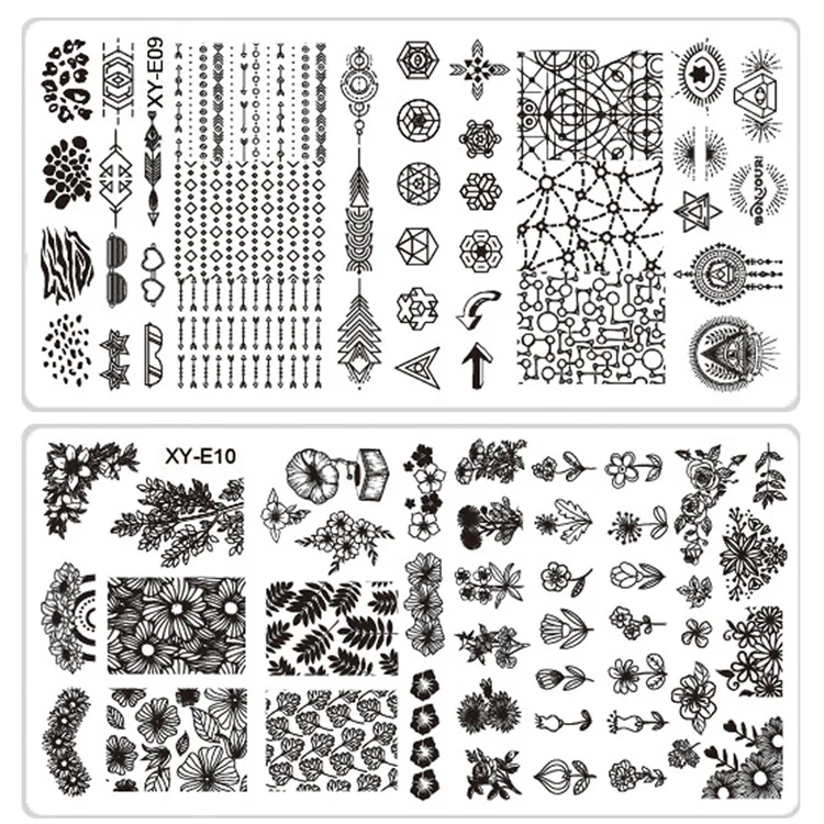 
Прямоугольный штамп для дизайна ногтей пластина для дизайна ногтей шаблон штамповочные пластины для дизайна ногтей на заказ 