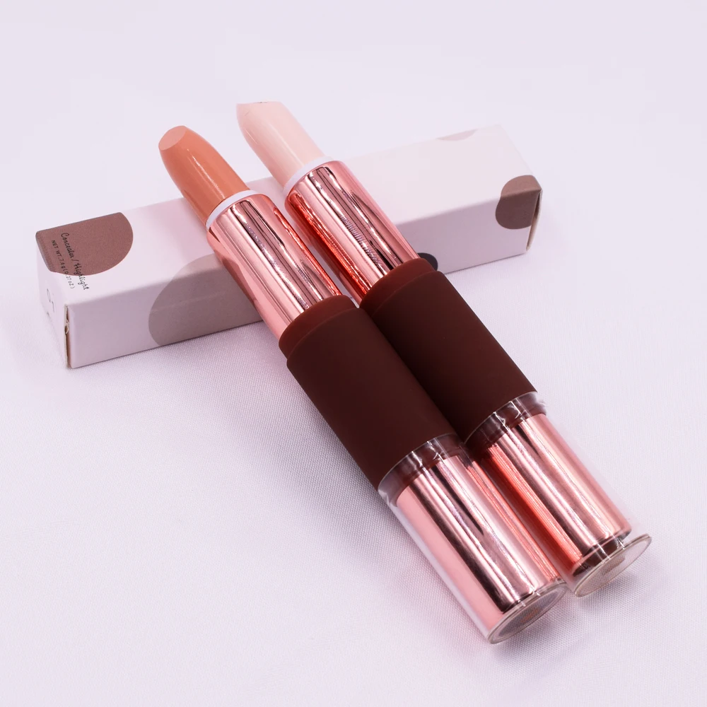 Полностью покрывающий высококачественный фирменный макияж 4 цвета Косметика для макияжа двойная контурная палочка высококачественный макияж