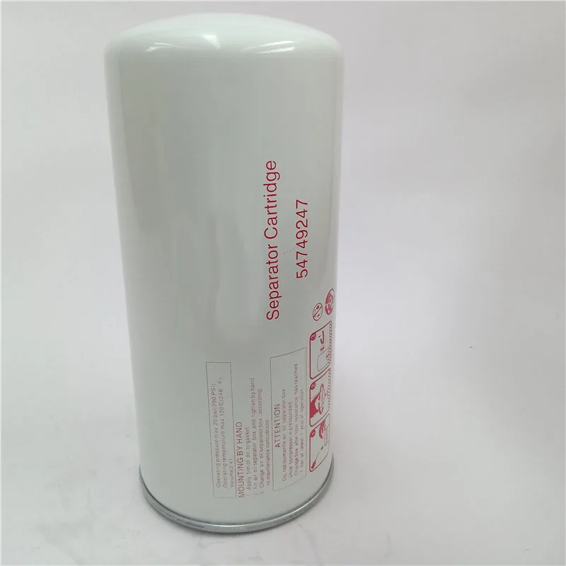 High Filtration Accuracy Air Oil Separator Air Compressor Filter Oil Separator 54749247 for Ingersoll Rand