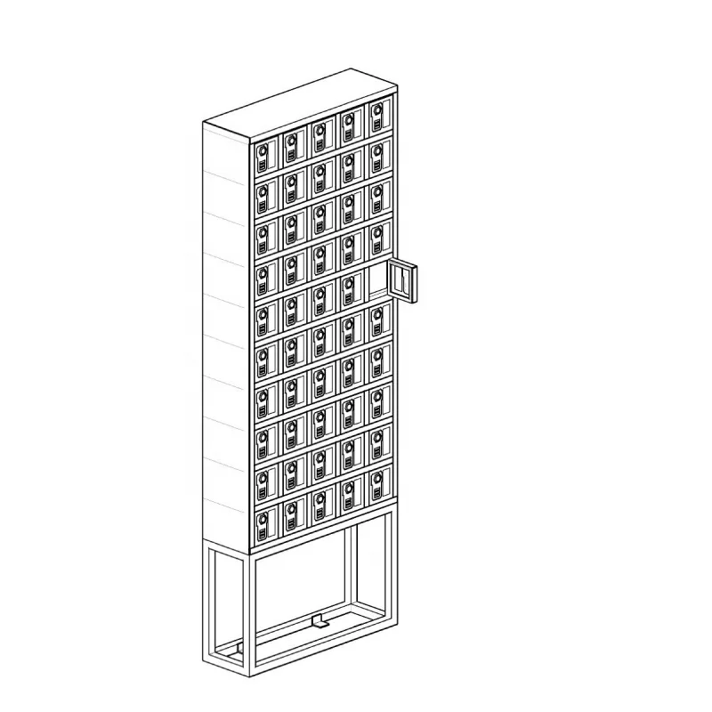 Customized Metal Cellphone Locker with Stand for Handphone 30 Doors or 50 Doors