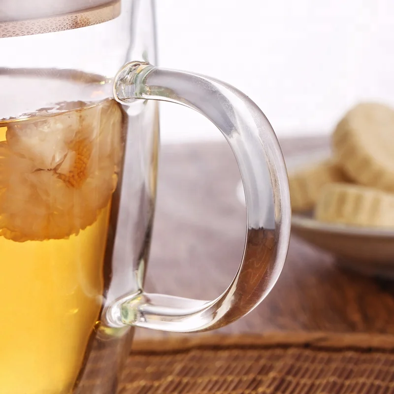 Source Factory Supplied Microwave Safe Clear Glass Coffee Mug With