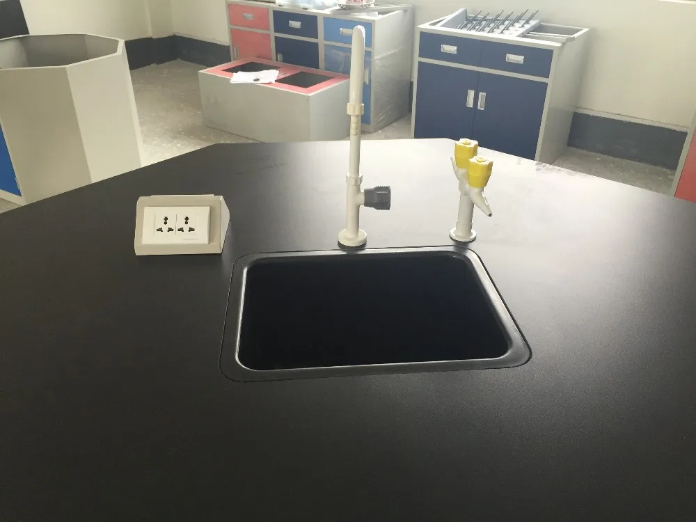 Steel Lab Work Table Workbench School Lab Furniture Price Student Octagonal Lab Work Bench for School