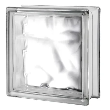 Top Quality Building 190mm*80mm Clear Glass Block With Hole
