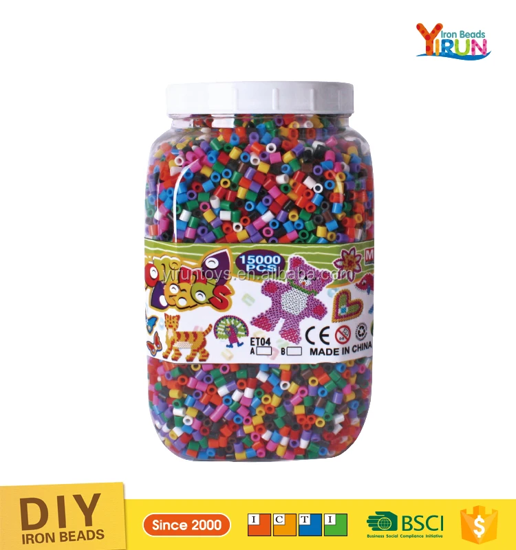 Детские игрушки горячие продажи пластиковых образовательных DIY гладильная бусы ассорти 5 мм Perler шарики Логические