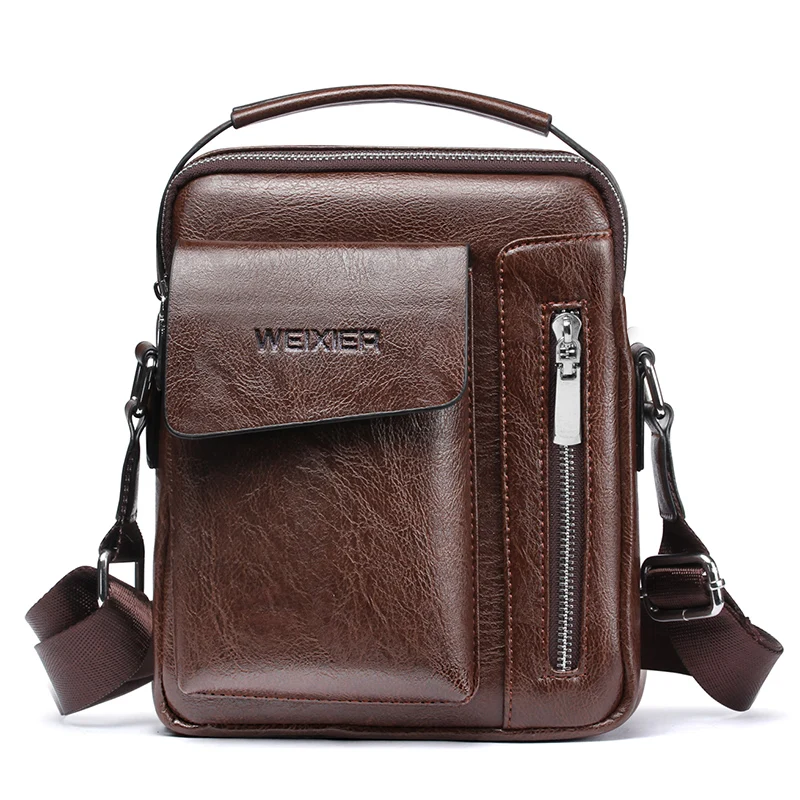  Lemuvlt Small Messenger Bag for Men PU Leather Crossbody Bag  Mens Purse Shoulder Satchel Handbags Gift Man (Black) : Clothing, Shoes &  Jewelry