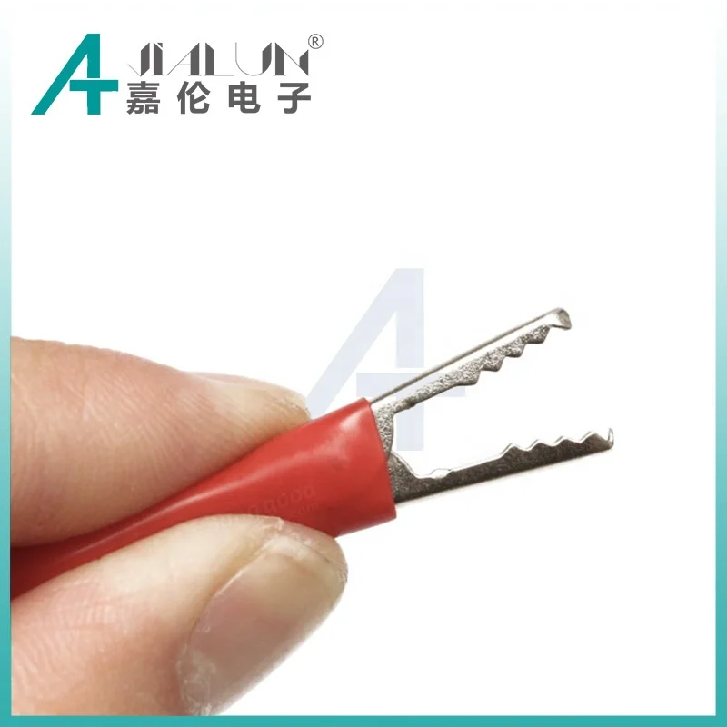 JIALUN пластиковый маленький зажим типа крокодил для тестовых проводов соединительные провода