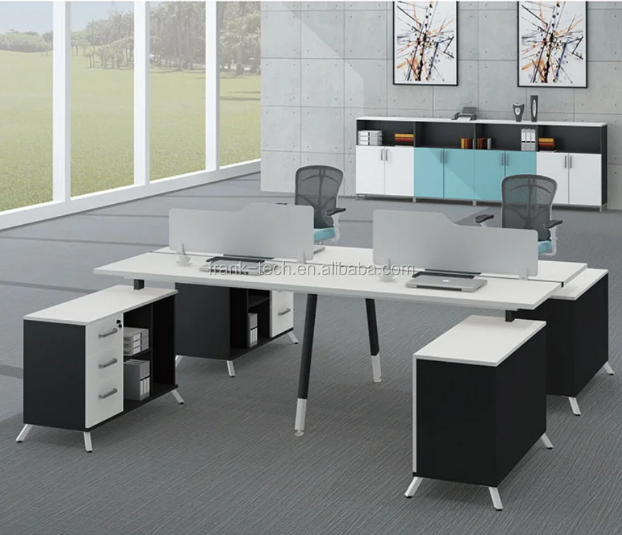 Mdf Wooden Office Cubicle Furniture Office Desk Legs Metal Call Center