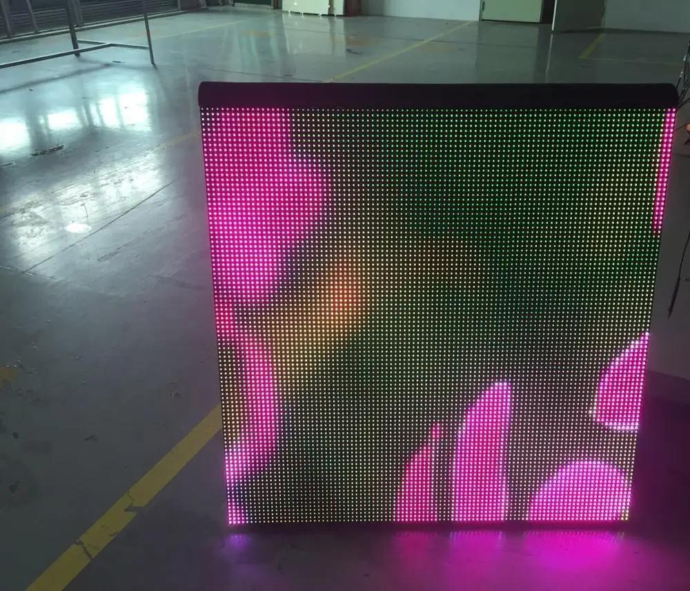 Soft Rubber Module Mask 960x960mm Portable Panel P10 Outdoor Stadium Football Perimeter Advertising Led Screen