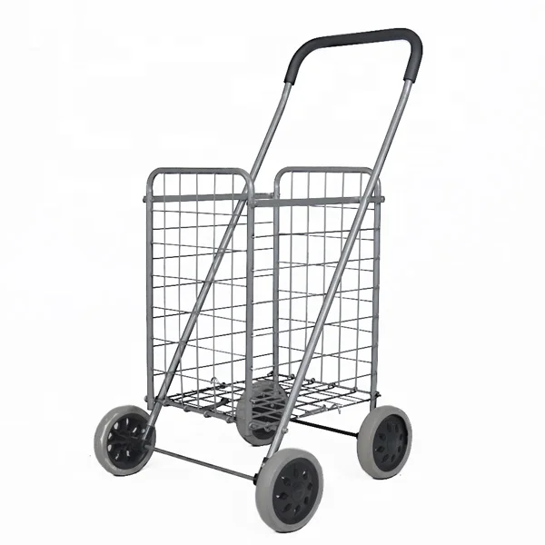shopping trolley with extendable handle
