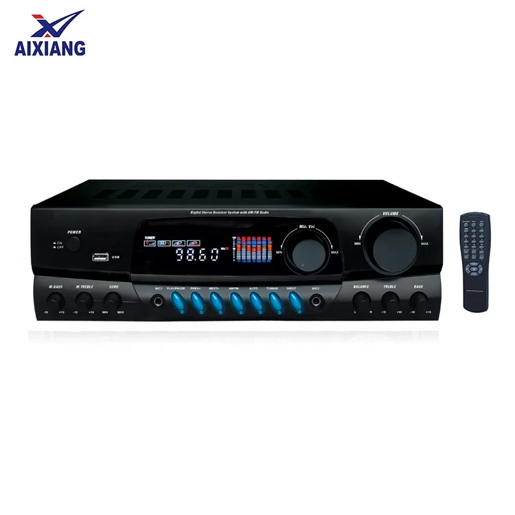Stereo Home Theater Amplifier Receiver With Usb/am/fm Tuner/bt Input ...