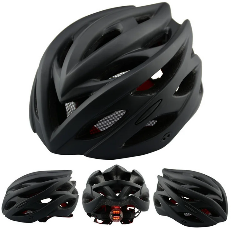 bike helmet with flashing light