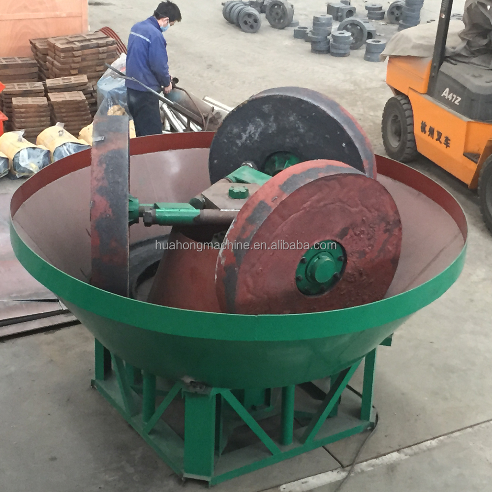 
С мельницей CIQ gold pan mill, Золотая мельница wet pan с ISO 