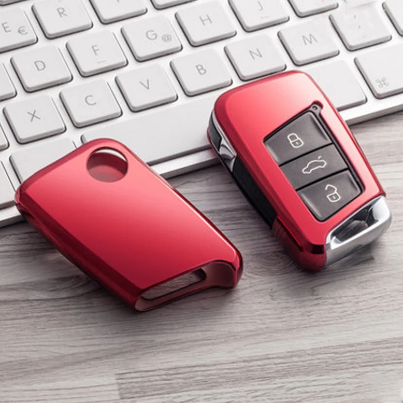 Умный Автомобильный ключ Volkswagen из ТПУ экологически чистый нетоксичный Чехол для автомобильного ключа для VW new magotan 2018 passat19 CC Wei LAN B8