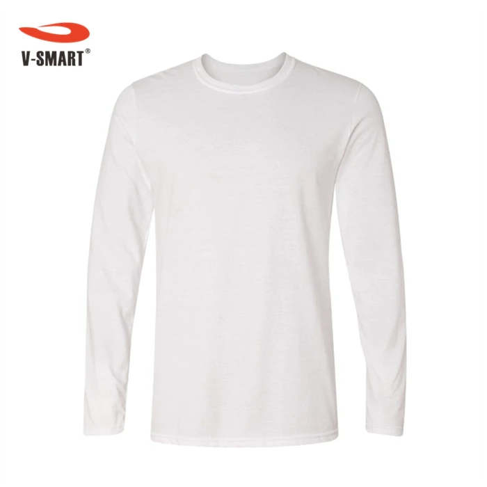 60 cotton 40 polyester long sleeve t shirts