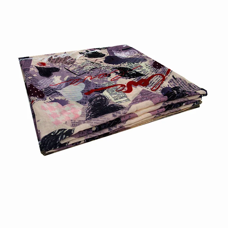 Квадратный хиджаб шарф Муслима индивидуальный дизайн цифровой печати для женщин