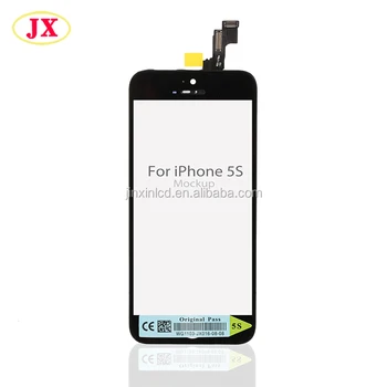 wholesale for iphone parts for Apple Iphone 5S LCD Display + Touch Screen Digitizer Panel Front Glass Black