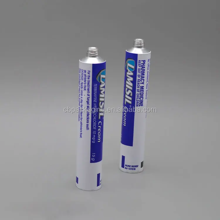 Empty Squeeze 15 g Soft Metal Aluminum Pharmacy Medicine Cream Package Tube