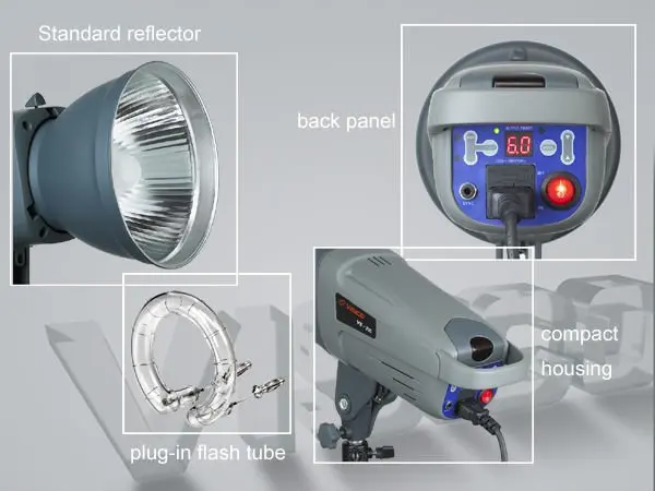 Professional Studio Strobe Flash Mini Mono Light Photographic Equipment with Bowens Mount