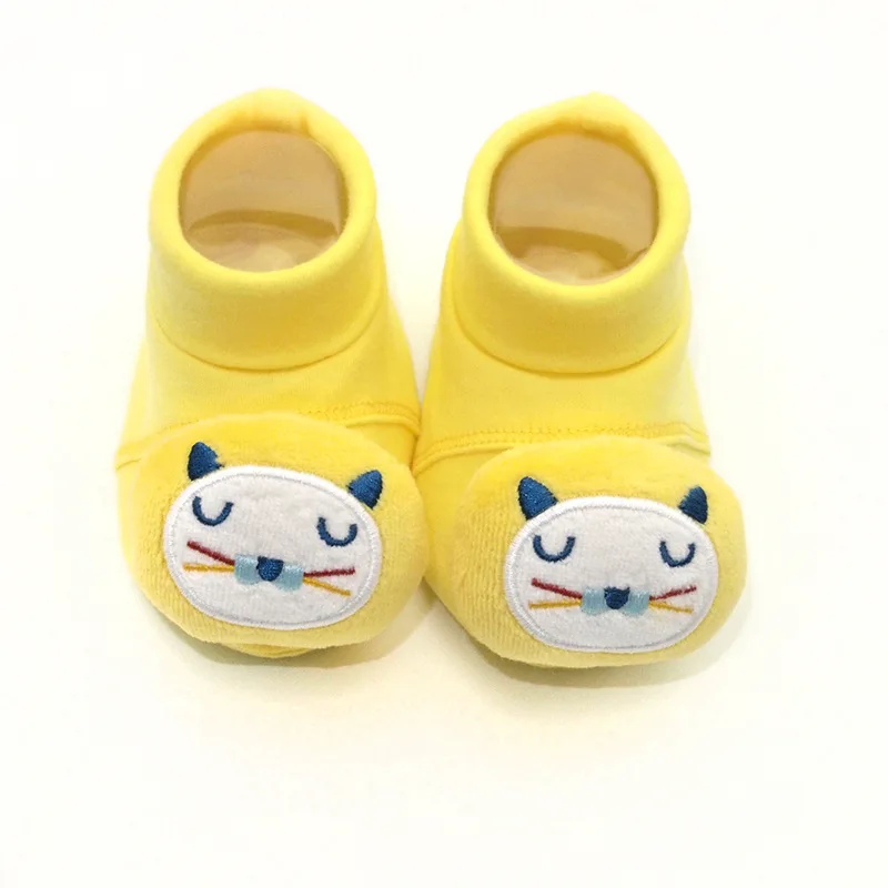 
 Милые детские носки из 100% хлопка, детская обувь с плюшевой игрушкой для малышей 3-6 месяцев  