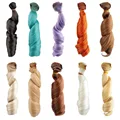 wamami 1PC Wig BJD Doll DIY High temperature Wire Handmade Curly Wigs Hair Curls Row