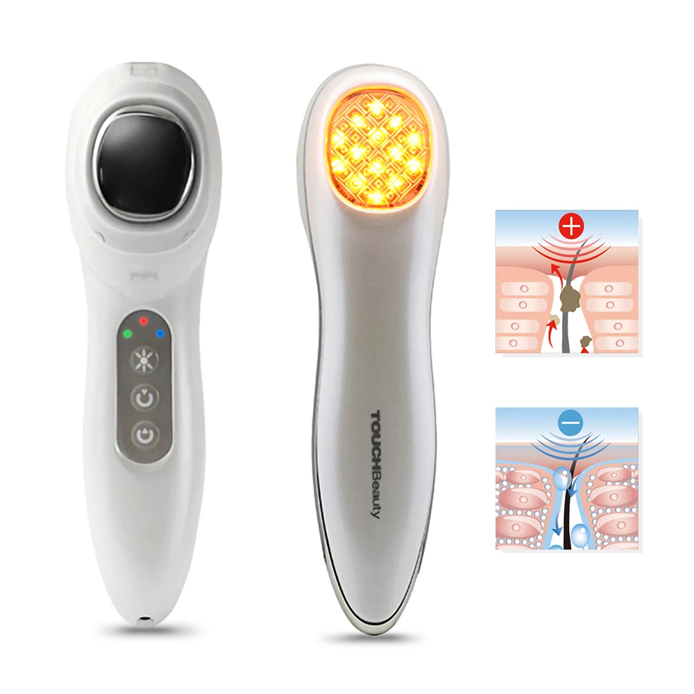 TOUCHBeauty Factory OEM Private Label Rechargeable Cream Booster with Yellow Light Therapy Face Beauty Device