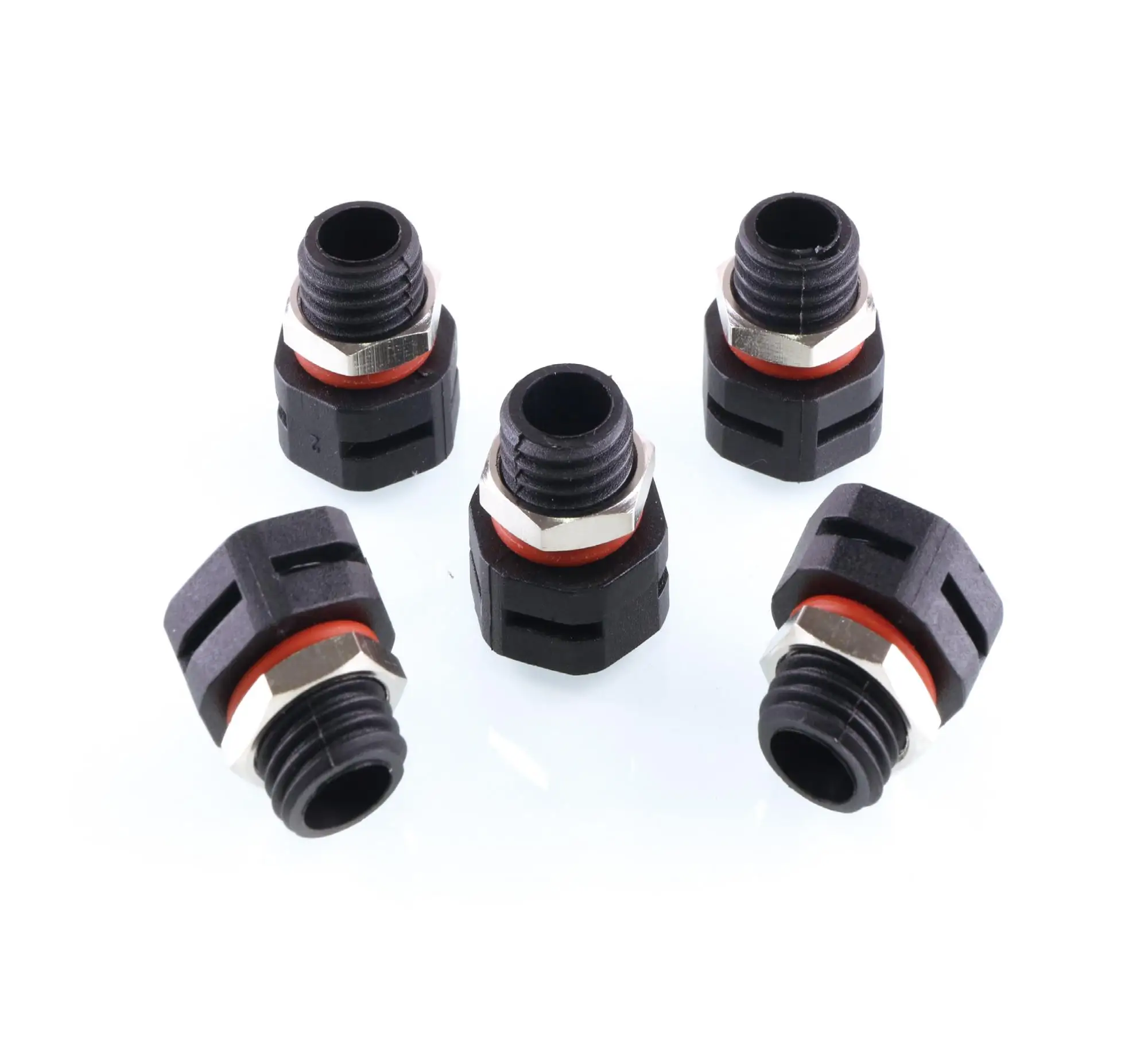 Lighting Hydrophobic IP 68 Air Permeable Black Plastic M12 Threaded Vent Valve