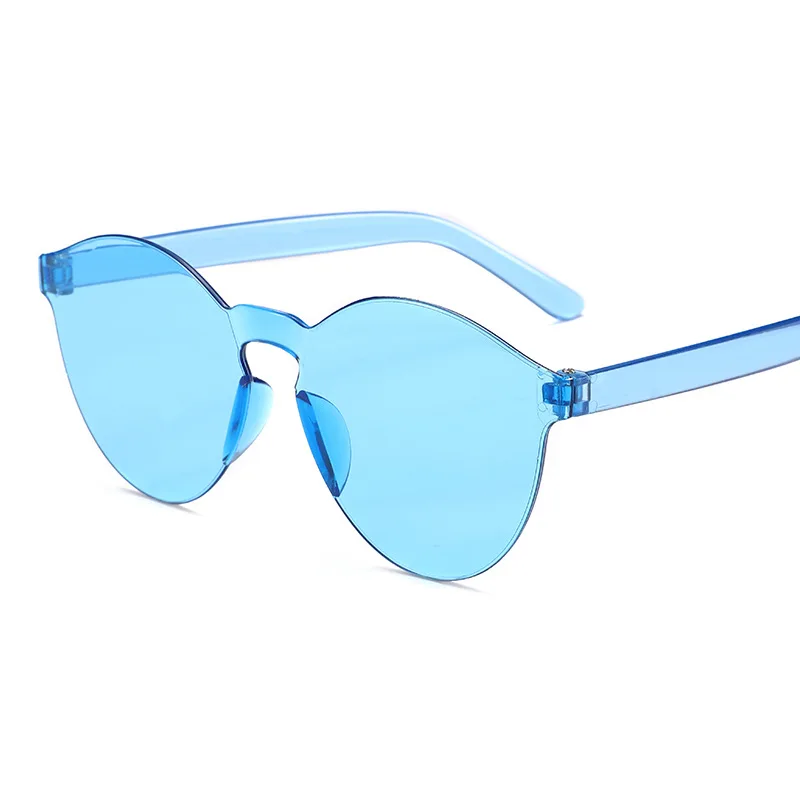 blue transparent sunglasses