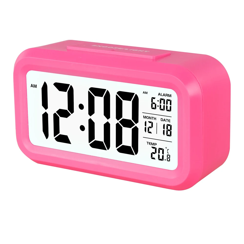 LCD Electronic Calendar Analog Clock Display with Snooze Function