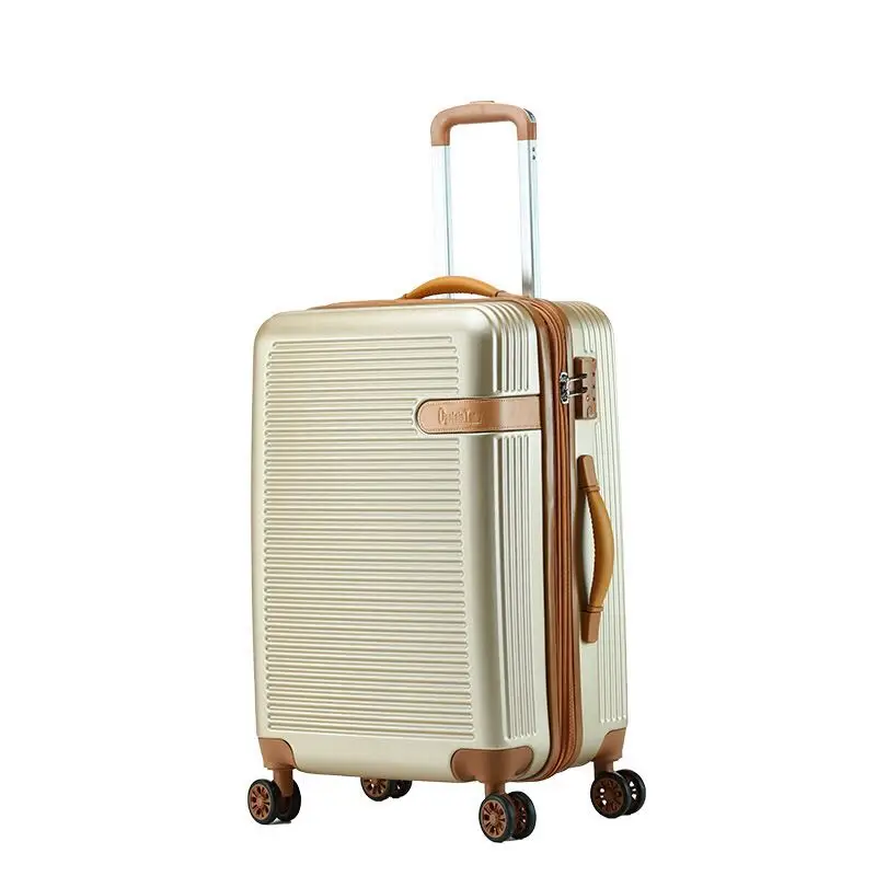 Valise Rigide ABS 20/24/28 Pouces Avec 4 Roues Spinner - Unisexe, Neuve, Rayée