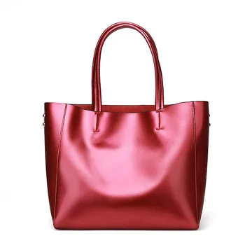 New arrival elegant italian design fashion genuine leather handbag custom tote bags purses handbags ladies handbags for women
