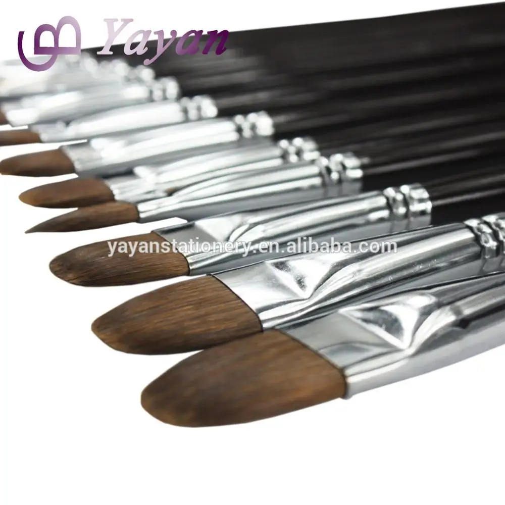 L95510-6 ROYAL SABLETEK LONG HANDLE BRIGHT ARTIST PAINT BRUS