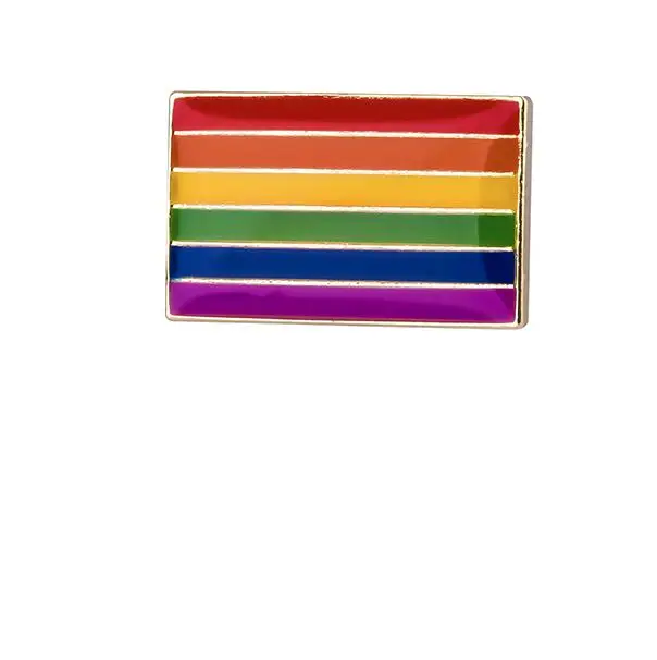 La bandera nacional Insignia Pin Pins Metal con solapa Button de Superdry no binario Arco Iris Orgullo