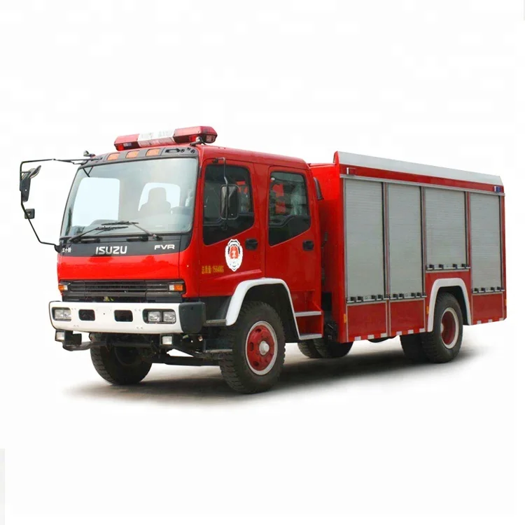 japanese brand new double row cab 4x2 fire ladder truck small