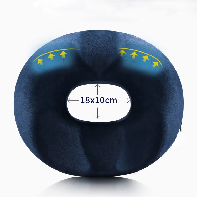Comfortable Premium Therapeutic Moulded Round Donut Memory Foam Seat