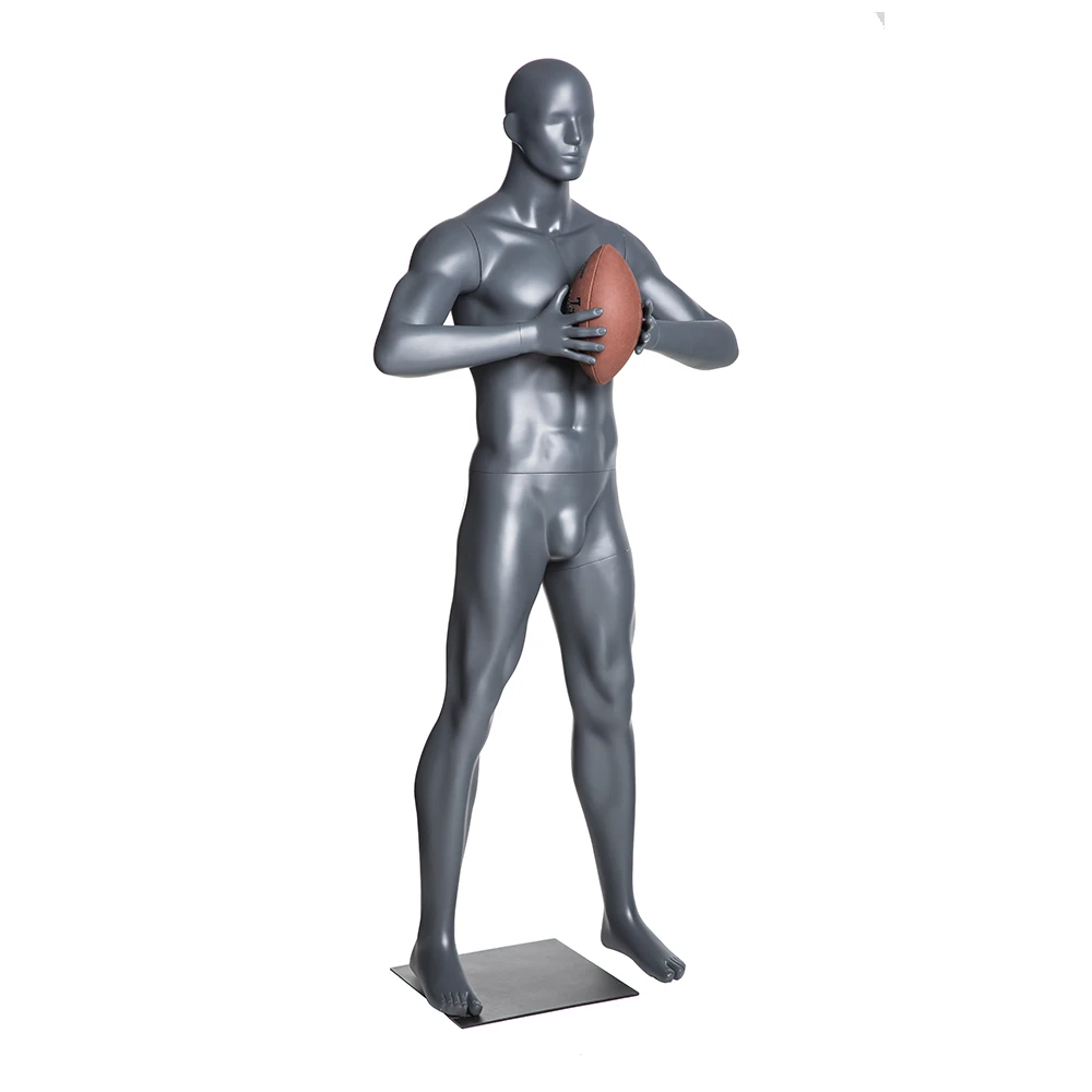 NF-2 athletic mannequin rugby star player in match American football player dummy ball player model