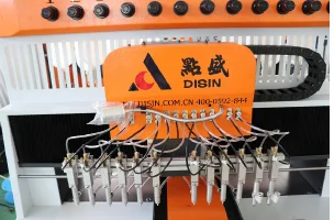 Multicolor PVC Liquid Automatic Dispensing Machine for Keychain, Luggage Tag, Mats