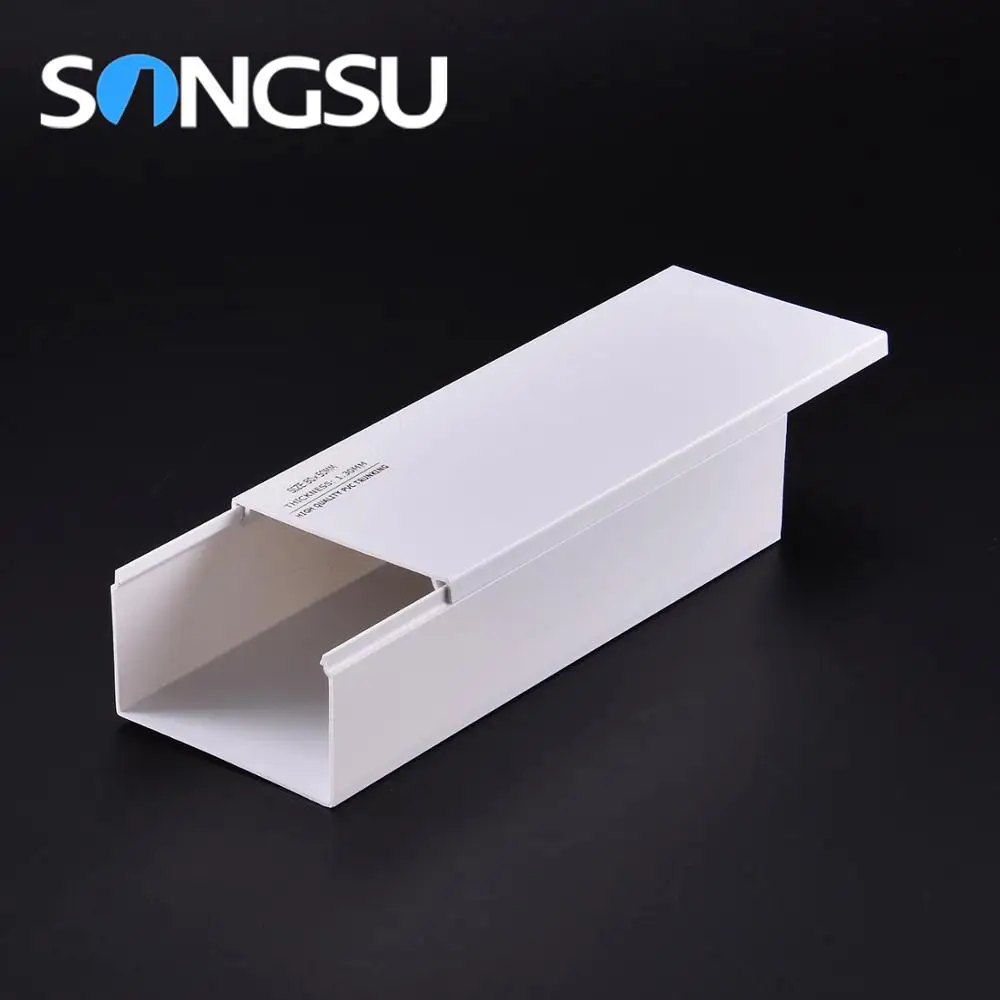 Cable Trunking System Low Price Building Material Pvc Gutter for Electrical Wire